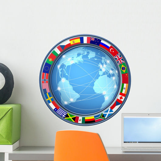 World Internet Connections Wall Decal