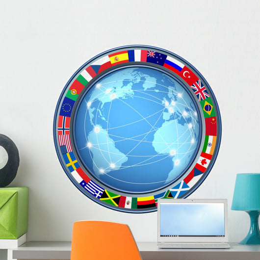 World Internet Connections Wall Decal