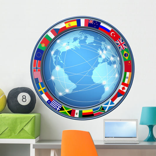 World Internet Connections Wall Decal