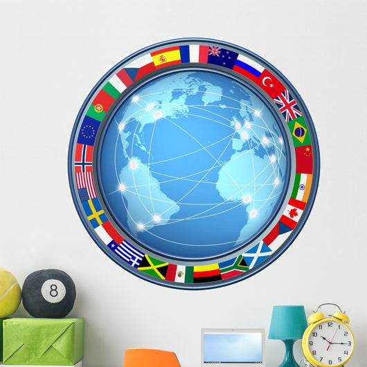 World Internet Connections Wall Decal