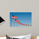 American Flags Washington Monument Wall Decal