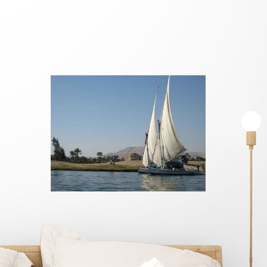 Felouque Sur Le Nil Boat Wall Decal