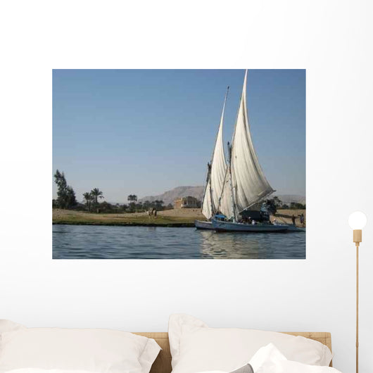 Felouque Sur Le Nil Boat Wall Decal