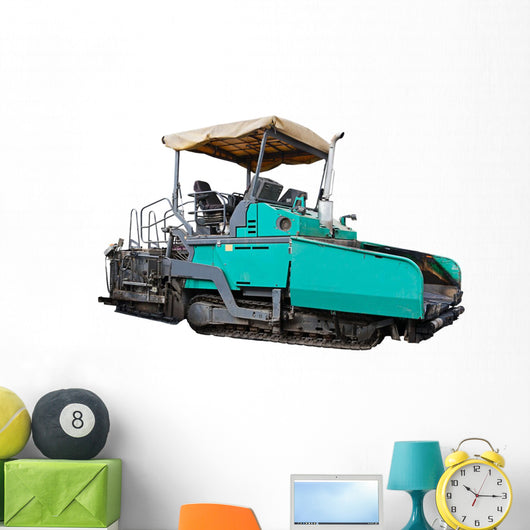Asphalt Spreading Machine Wall Decal