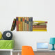 Books Row Blank Labels Wall Decal