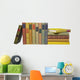 Books Row Blank Labels Wall Decal