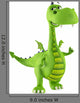 Green Dino Dragon Baby Wall Decal