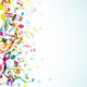 Abstract With Colorful Tunes Wall Decal