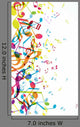 Abstract With Colorful Tunes Wall Decal