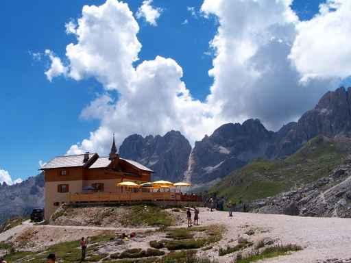 Alpine Mountain Hut Summer Wall Decal