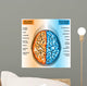 Human Brain Left And Right Hemispheres Wall Decal