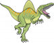 Spinosaurus Dinosaur Vector Illustration Wall Decal