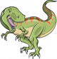 Tyrannosaurus Dinosaur Vector Illustration Wall Decal
