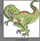Tyrannosaurus Dinosaur Vector Illustration Wall Decal