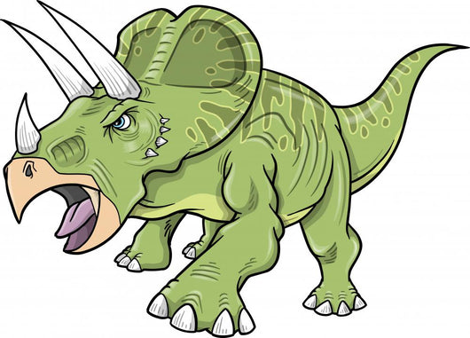 Triceratops Dinosaur Vector Wall Decal