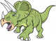Triceratops Dinosaur Vector Wall Decal