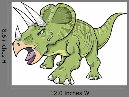 Triceratops Dinosaur Vector Wall Decal
