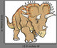 Triceratops Dinosaur Wall Decal