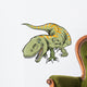 Green Cartoon Tyrannosaurus Wall Decal