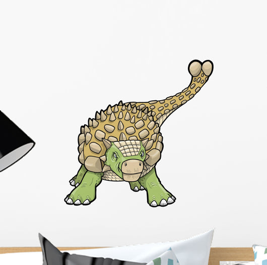 Ankylosaurus Dinosaur Vector Illustration Wall Decal