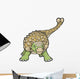 Ankylosaurus Dinosaur Vector Illustration Wall Decal