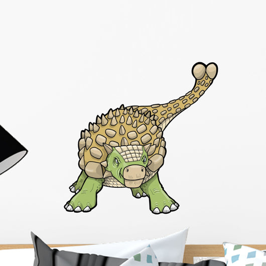 Ankylosaurus Dinosaur Vector Illustration Wall Decal