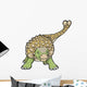 Ankylosaurus Dinosaur Vector Illustration Wall Decal