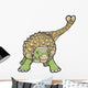 Ankylosaurus Dinosaur Vector Illustration Wall Decal