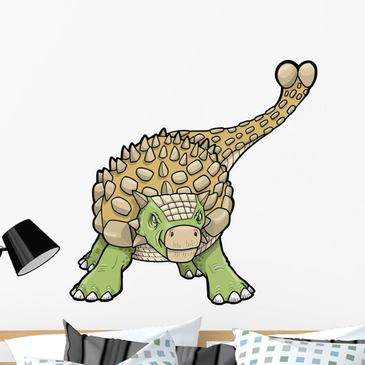Ankylosaurus Dinosaur Vector Illustration Wall Decal