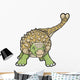 Ankylosaurus Dinosaur Vector Illustration Wall Decal