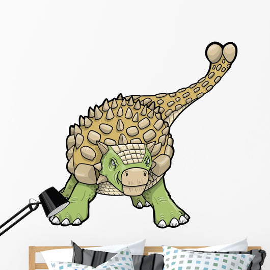 Ankylosaurus Dinosaur Vector Illustration Wall Decal