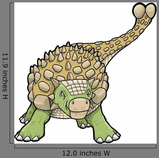 Ankylosaurus Dinosaur Vector Illustration Wall Decal