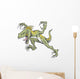 Raptor Dinosaur Vector Illustration Wall Decal