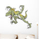 Raptor Dinosaur Vector Illustration Wall Decal