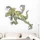 Raptor Dinosaur Vector Illustration Wall Decal