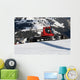 Red Snow Tractor Wall Decal