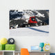 Red Snow Tractor Wall Decal