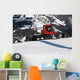 Red Snow Tractor Wall Decal