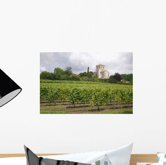 French Landscape With Graves And Church Wall Decal