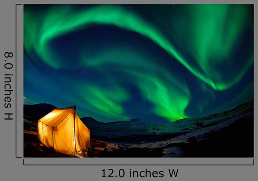 Northern Lights and a Tent Wall Decal