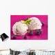 Two Scoops of Blueberry Ice Cream Wall Decal