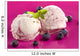 Two Scoops of Blueberry Ice Cream Wall Decal