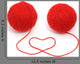 Red Yarn With Heart Wall Decal
