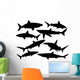 Sharks Silhouette Collection Vector Wall Decal