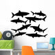 Sharks Silhouette Collection Vector Wall Decal