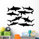 Sharks Silhouette Collection Vector Wall Decal