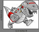 Robot Tyrannosaurus Dinosaur Wall Decal
