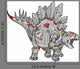 Robot Stegosaurus Dinosaur Wall Decal