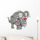 Robot Triceratops Dinosaur Wall Decal