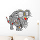 Robot Triceratops Dinosaur Wall Decal